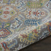 Nourison Ankara Global ANR12 Grey Multicolor Area Rug Corner Image