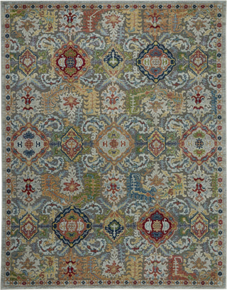 Nourison Ankara Global ANR12 Grey Multicolor Area Rug Main Image