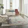 Nourison Ankara Global ANR12 Grey Multicolor Area Rug Room Image Feature