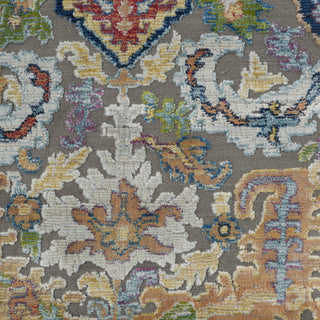 Nourison Ankara Global ANR12 Grey Multicolor Area Rug Swatch Image