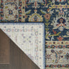 Nourison Ankara Global ANR13 Navy Multicolor Area Rug Corner Image