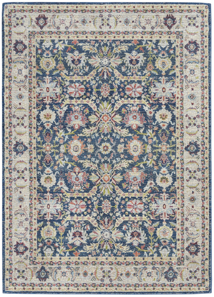 Nourison Ankara Global ANR13 Navy Multicolor Area Rug main image
