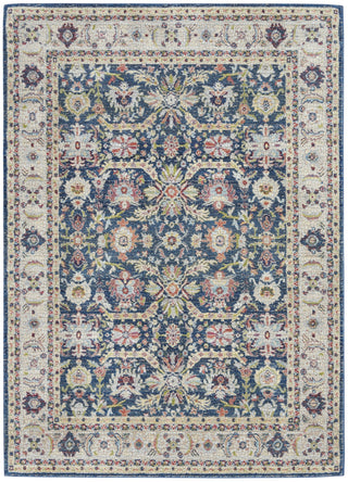 Nourison Ankara Global ANR13 Navy Multicolor Area Rug main image