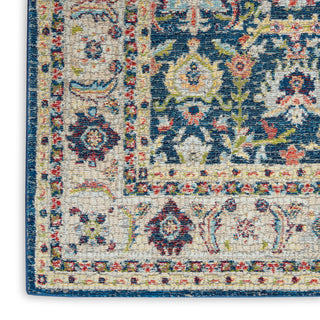 Nourison Ankara Global ANR13 Navy Multicolor Area Rug Texture Image