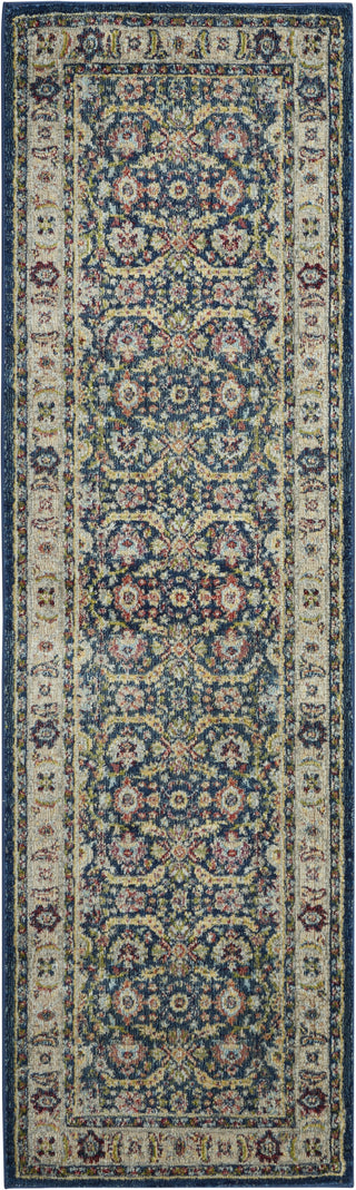 Nourison Ankara Global ANR13 Navy Multicolor Area Rug Main Image