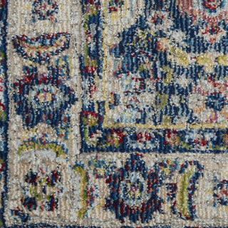 Nourison Ankara Global ANR13 Navy Multicolor Area Rug Swatch Image