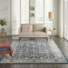 Nourison Ankara Global ANR13 Navy Multicolor Area Rug Corner Image