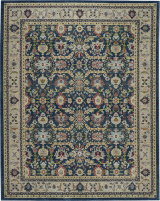 Nourison Ankara Global ANR13 Navy Multicolor Area Rug Main Image