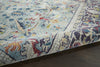 Nourison Ankara Global ANR14 Teal Multicolor Area Rug Corner Image