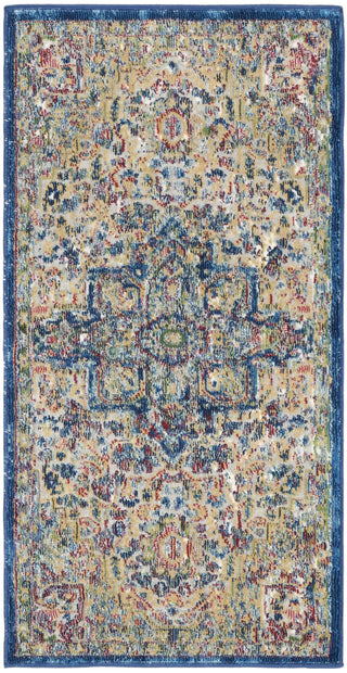 Nourison Ankara Global ANR15 Grey Navy Area Rug main image