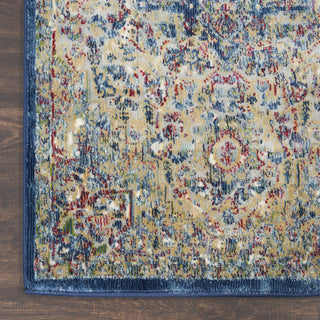 Nourison Ankara Global ANR15 Grey Navy Area Rug Detail Image