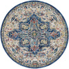 Nourison Ankara Global ANR15 Grey Navy Area Rug Main Image