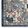 Nourison Ankara Global ANR15 Ivory Navy Area Rug Texture Image