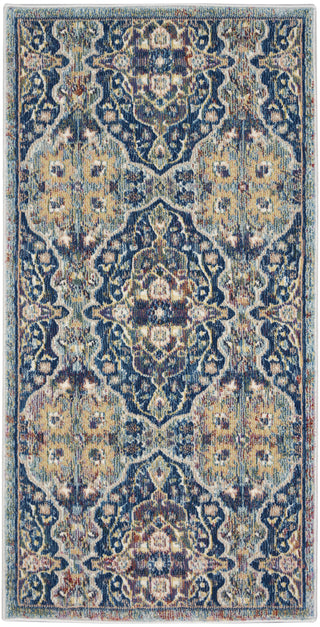 Nourison Ankara Global ANR16 Navy Multicolor Area Rug Main Image
