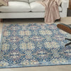 Nourison Ankara Global ANR16 Navy Multicolor Area Rug Corner Image
