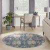 Nourison Ankara Global ANR16 Navy Multicolor Area Rug Room Image Feature