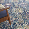 Nourison Ankara Global ANR16 Navy Multicolor Area Rug Corner Image