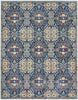 Nourison Ankara Global ANR16 Navy Multicolor Area Rug Main Image