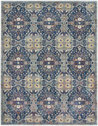 Nourison Ankara Global ANR16 Navy Multicolor Area Rug Main Image