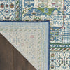 Nourison Ankara Global ANR17 Ivory Light Blue Area Rug Corner Image