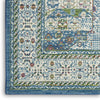 Nourison Ankara Global ANR17 Ivory Light Blue Area Rug Texture Image