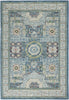 Nourison Ankara Global ANR17 Ivory Light Blue Area Rug Main Image