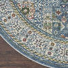Nourison Ankara Global ANR17 Ivory Light Blue Area Rug Detail Image