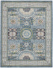 Nourison Ankara Global ANR17 Ivory Light Blue Area Rug Main Image