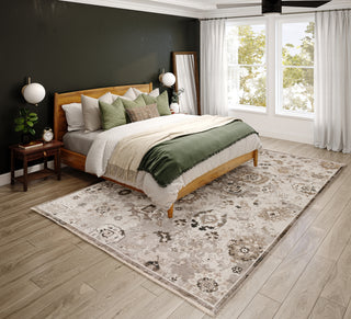 Dalyn Antalya AY5 Silver Area Rug Room Image Feature