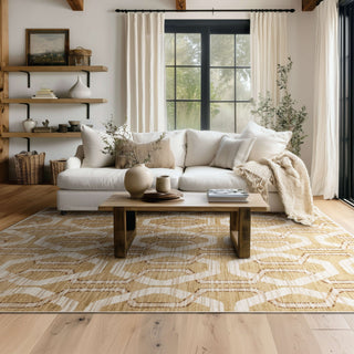 Karastan Persepolis Antalya Brown Area Rug Lifestyle Image Feature