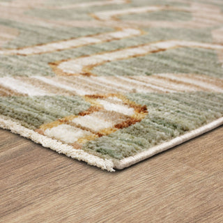Karastan Persepolis Antalya Dusty Sage Area Rug Angle Image