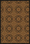 Joy Carpets Any Day Matinee Antique Scroll Brown Area Rug