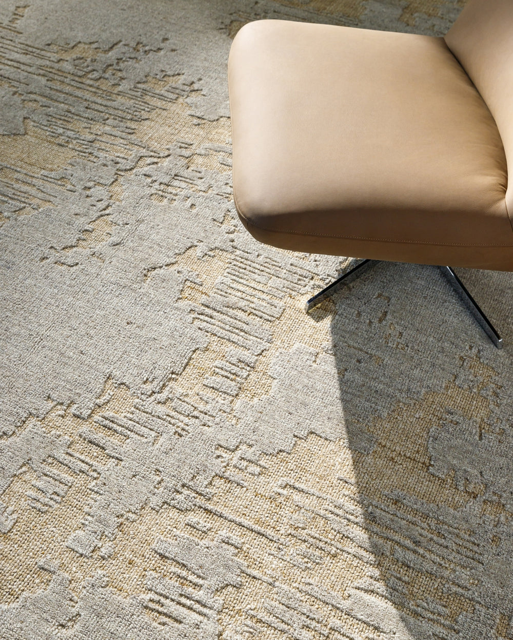 Surya Arbora AOB-2302 Warm Grey Area Rug Style Shot Feature