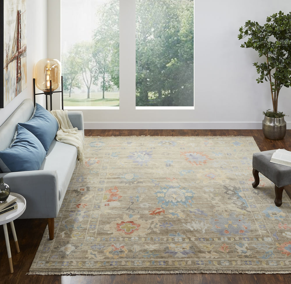 Ancient Boundaries Aquilla AQU-01 Weathered Walnut/Multi Area Rug Lifestyle Feature