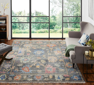 Ancient Boundaries Aquilla AQU-02 Smoke/Multi Area Rug Lifestyle Image