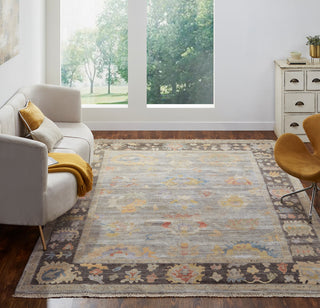 Ancient Boundaries Aquilla AQU-04 Grey Flannel/Bark Area Rug