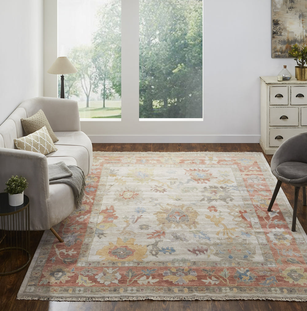 Ancient Boundaries Aquilla AQU-05 Parchment/Spice Area Rug Lifestyle Image Feature