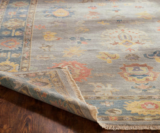 Ancient Boundaries Aquilla AQU-09 Soft Grey/Blue Area Rug Closeup Image