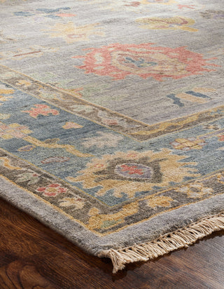 Ancient Boundaries Aquilla AQU-09 Soft Grey/Blue Area Rug Corner Image