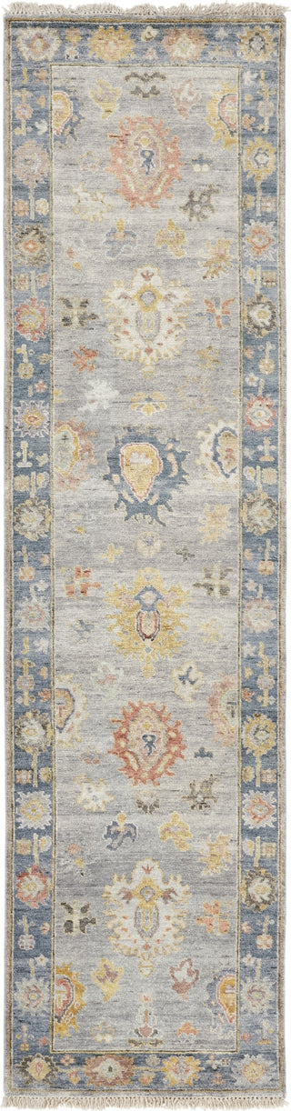 Ancient Boundaries Aquilla AQU-09 Soft Grey/Blue Area Rug Runner Image