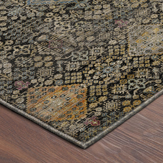 Dalyn Aristo AR1 Black Area Rug Corner Image