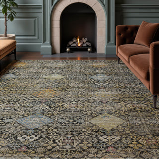 Dalyn Aristo AR1 Black Area Rug Lifestyle Image Feature