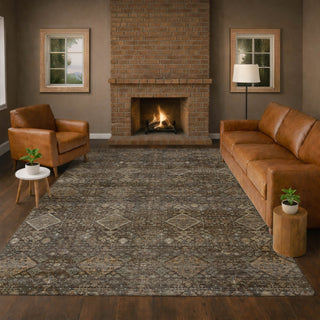 Dalyn Aristo AR1 Chocolate Area Rug Lifestyle Image Feature