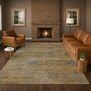 Dalyn Aristo AR1 Gold Area Rug Lifestyle Image Feature