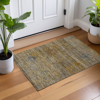Dalyn Aristo AR1 Gold Area Rug Scatter Lifestyle Image Feature