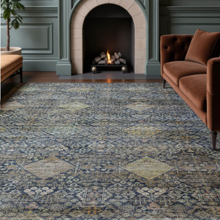 Dalyn Aristo AR1 Navy Area Rug Lifestyle Image Feature