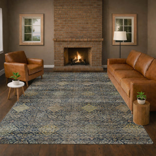 Dalyn Aristo AR1 Navy Area Rug Lifestyle Image Feature