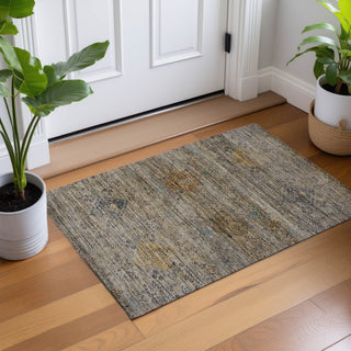 Dalyn Aristo AR1 Pewter Area Rug Scatter Lifestyle Image Feature