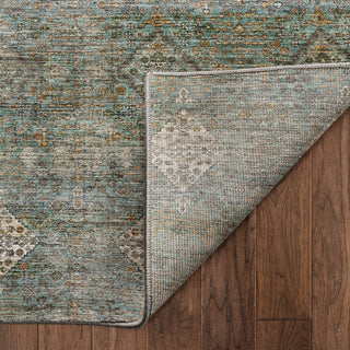 Dalyn Aristo AR1 Teal Area Rug Backing Image