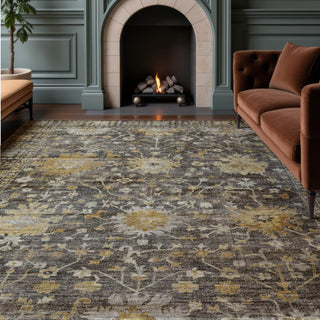 Dalyn Aristo AR2 Chocolate Area Rug Lifestyle Image Feature